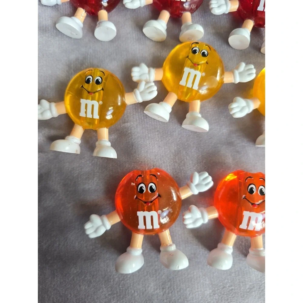 M&M's Happy Lights Christmas Lot Of 13 Replacement String Light Bulb Covers VTG